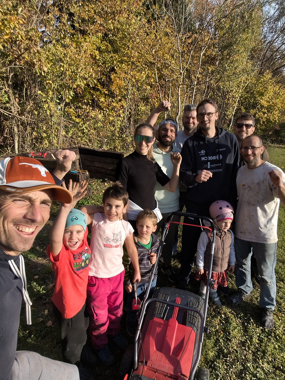 Sandplatz eingewintert